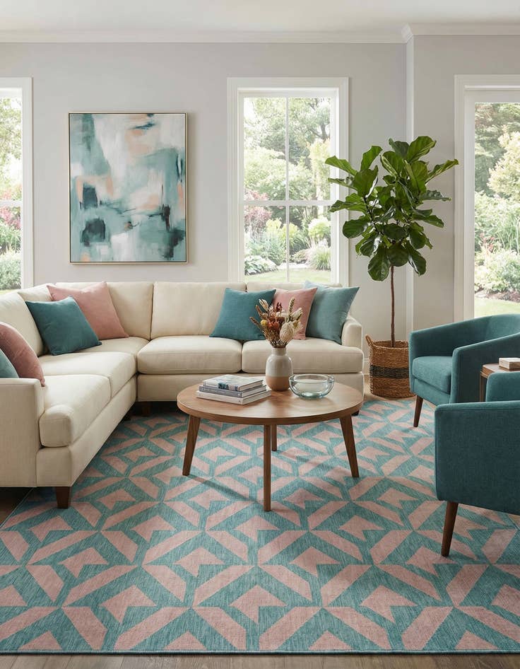 Detail image of 9' x 12'  Washable Jill Zarin Napa Indoor / Outdoor Rug