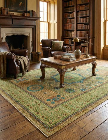 5' 10 x 8' 2 Hand Knotted Mamluk Ziegler Oriental Rug