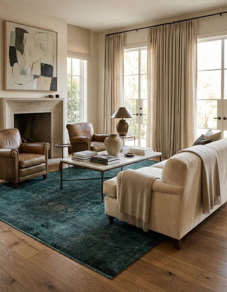 Detail image of 9' 3 x 12' 7  Hand Knotted Ultra Vintage Persian Wool Rug