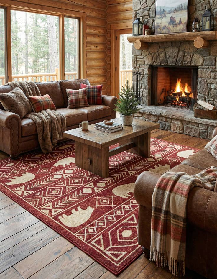 Detail image of 7' 10 x 7' 10 Pioneer Square Rug