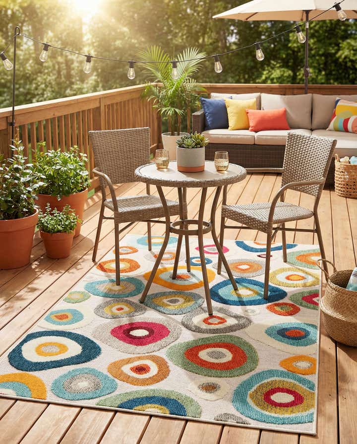 4' x 6' Easy-Clean Casablanca Indoor / Outdoor Rug