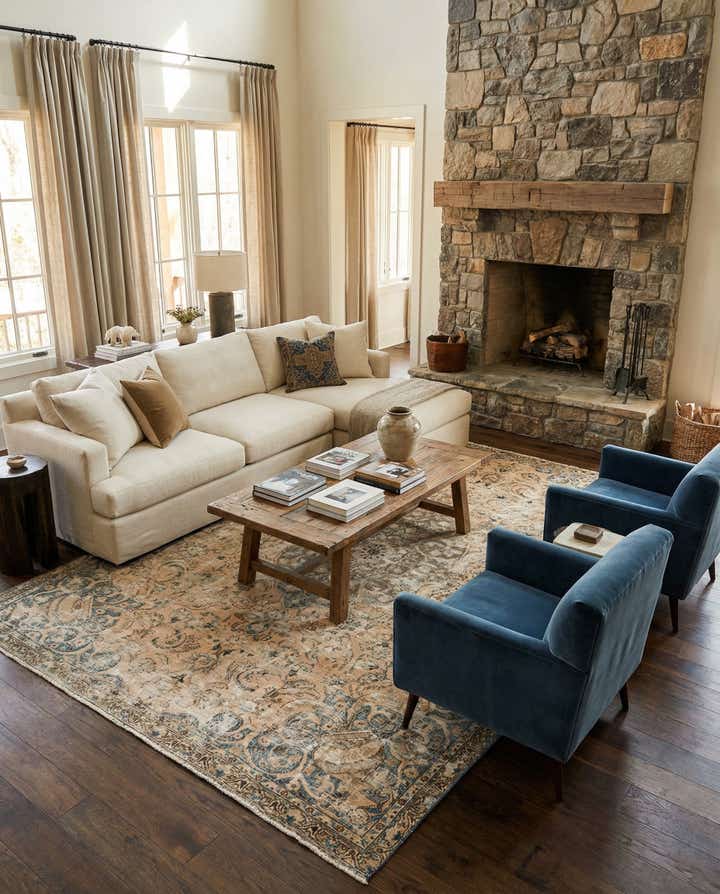 7' 9 x 10' 7 Vintage Wool Rug