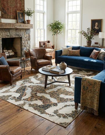 6' x 8' 10 Hand Knotted Ultra Vintage Persian Wool Rug