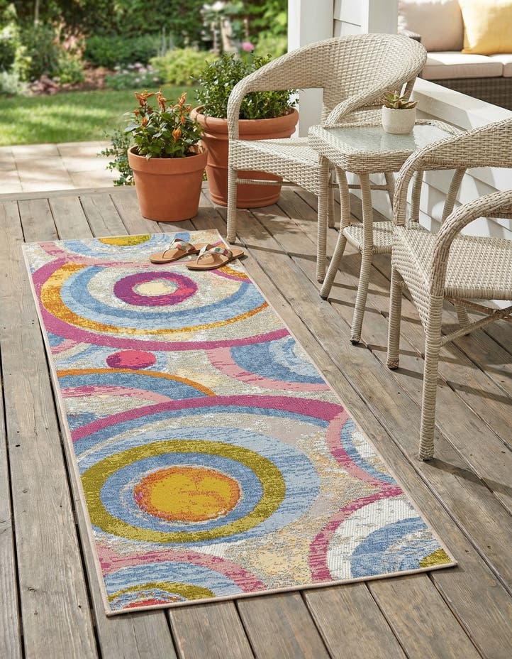 2' x 6' Easy-Clean Modern Indoor / Outdoor...