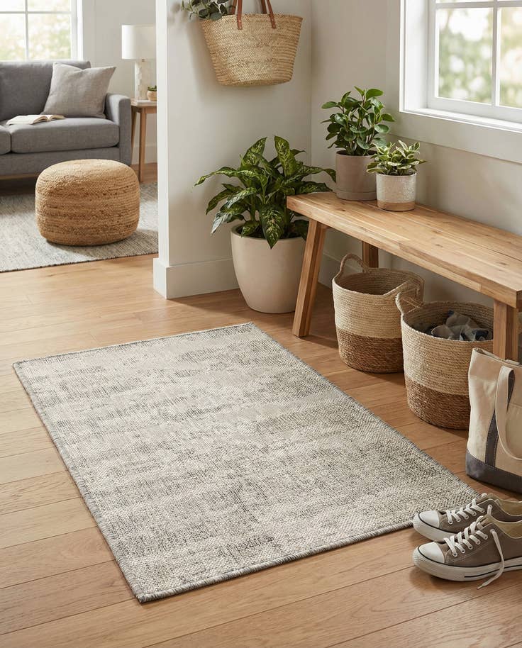 Detail image of 2' x 3' Easy-Clean Modern Indoor / Outdoor Rug