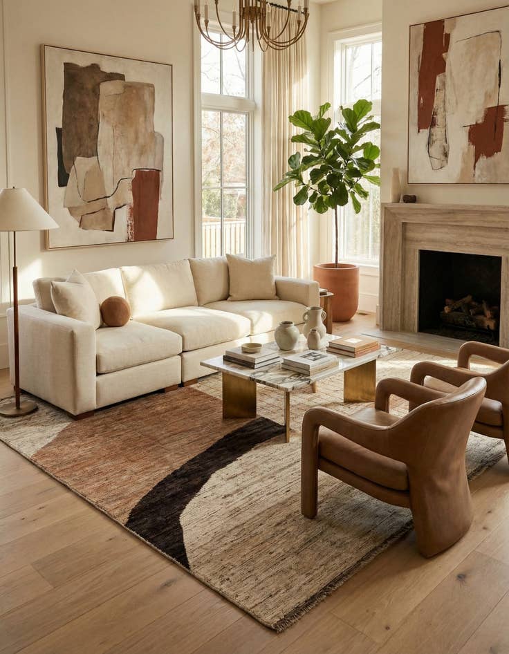 Detail image of  8' 7 x 9' 8  Hand Knotted Darya Wool Rug