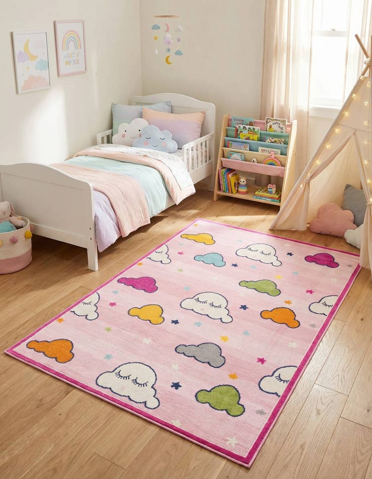 Detail image of 5' 3 x 7' 7  Washable  Indoor / Outdoor Rug