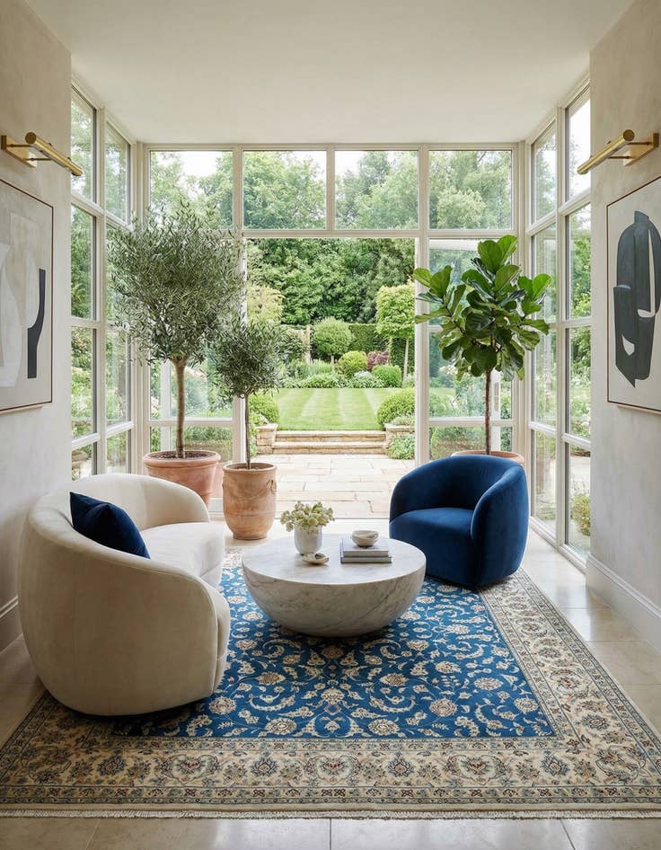 Detail image of 8' x 8' 1 Nain Square Rug