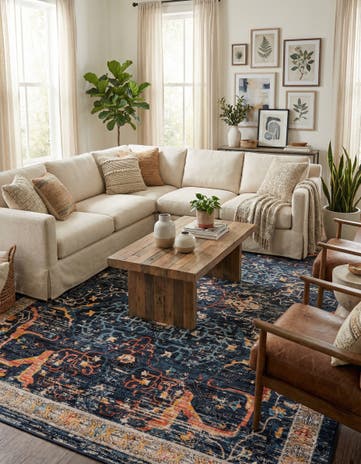 Navy Blue Lola Rug