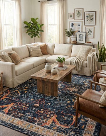 Navy Blue Lola Rug