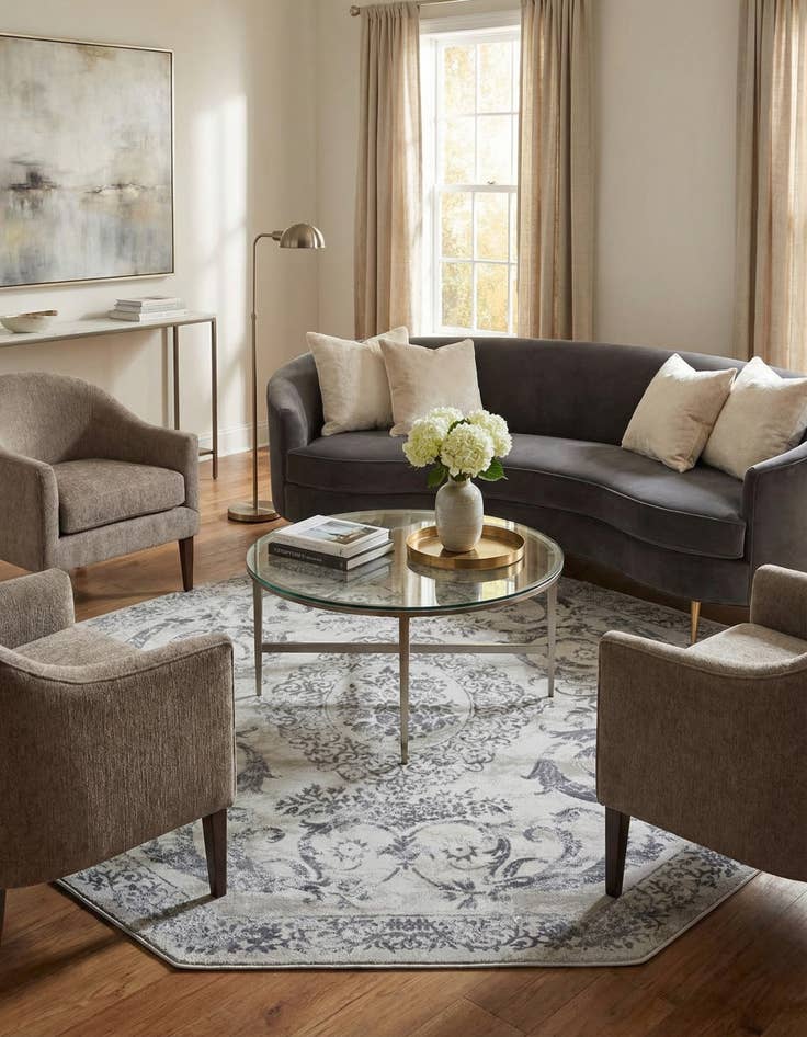 Detail image of 7' 10 x 7' 10 Finsbury Octagon Rug