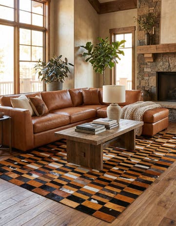 5' 1 x 7' 11 Cowhide - Patchwork Rug