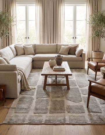6' 4 x 10' Hand Knotted Moroccan Wool Rug