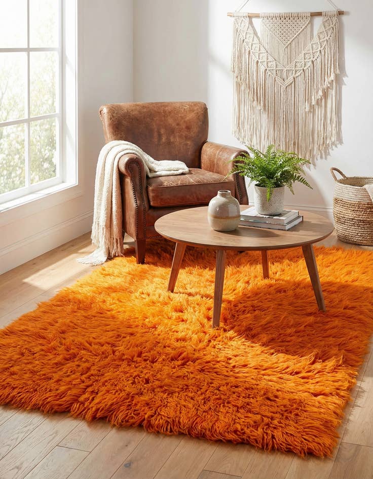 Detail image of  2' 10 x 4' 9  Hand Knotted Moroccan Wool Rug