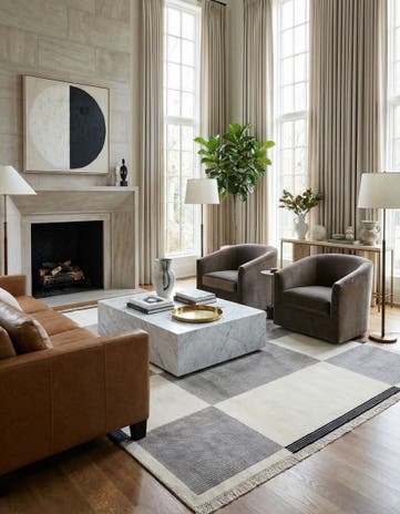 6' 7 x 10' Hand Knotted Darya Wool Rug