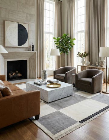 6' 7 x 10' Hand Knotted Darya Wool Rug