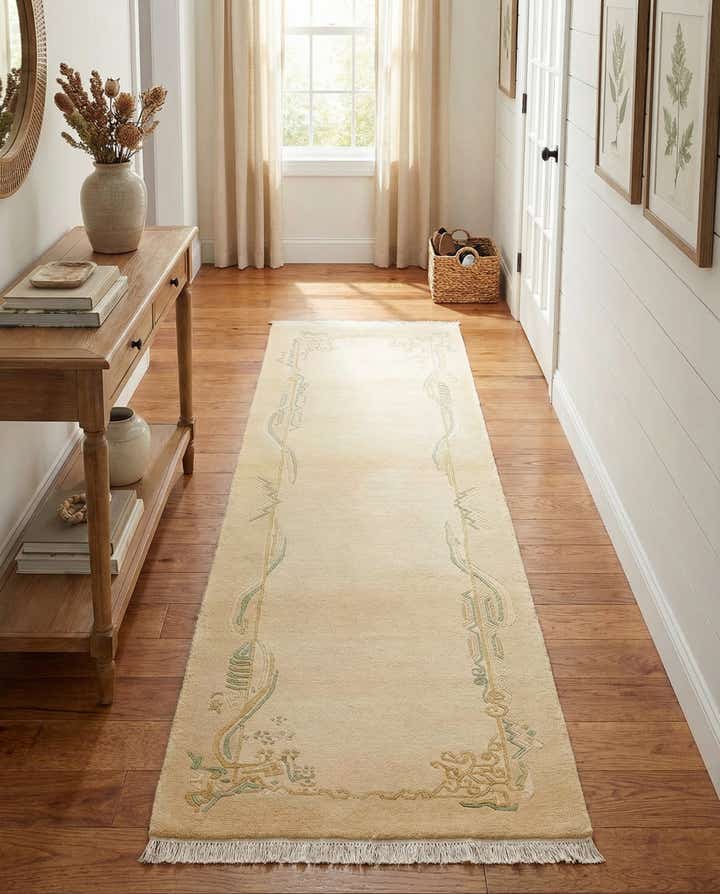 2' 7 x 9' 10 Hand Knotted Darya Wool Runner Rug