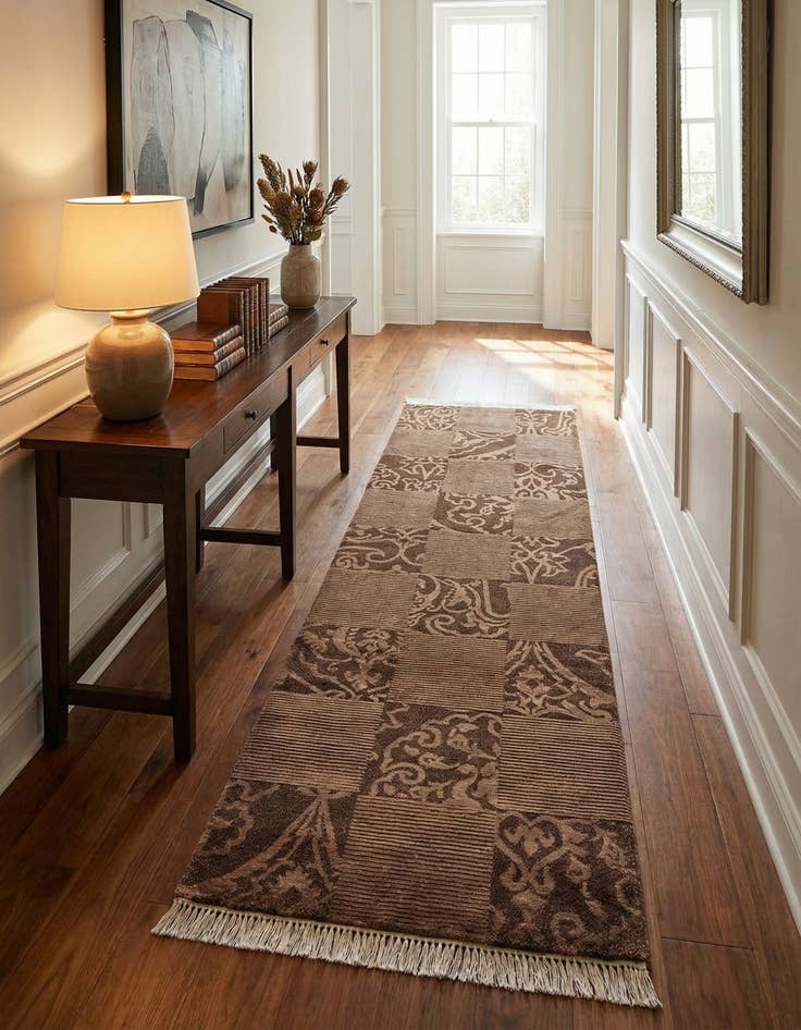 Detail image of 2' 9 x 9' 10  Hand Knotted Darya Wool Runner Rug