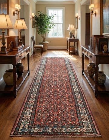3' 7 x 10' 9 Hamedan Runner Rug