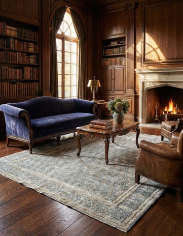 9' 10 x 12' Vintage Royal Wool Rug