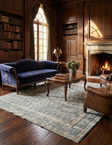 9' 10 x 12' Vintage Royal Wool Rug