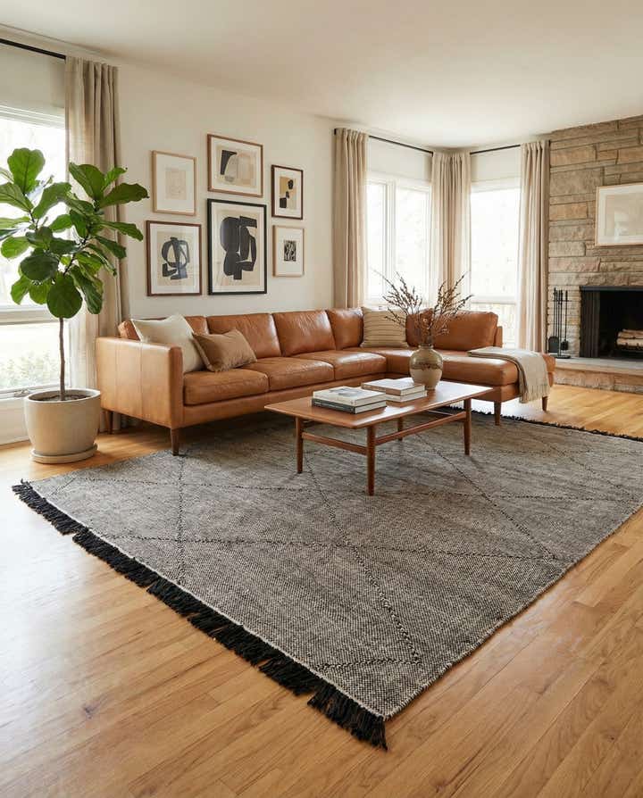 8' 6 x 9' 10 Hand Knotted Moroccan Wool Rug