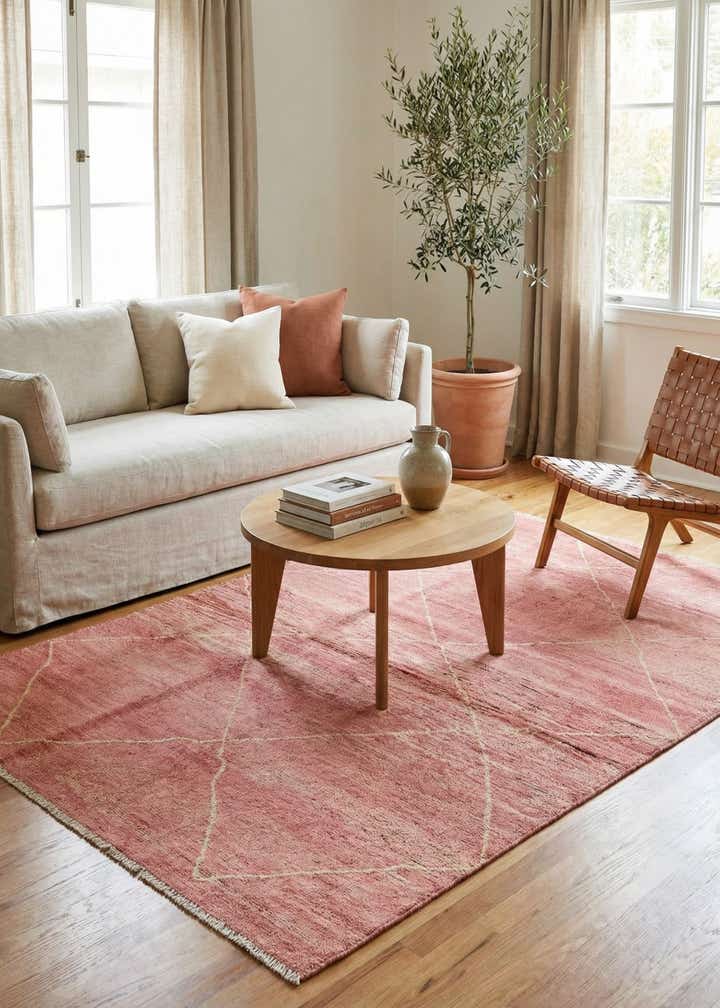 5' 7 x 7' 11 Hand Knotted Moroccan Wool Rug