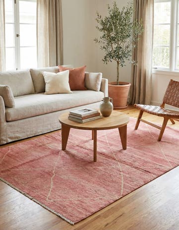 5' 7 x 7' 11 Hand Knotted Moroccan Wool Rug