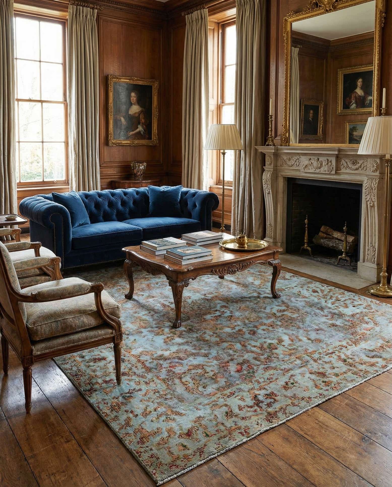 8' 1 x 11' 2 Vintage Royal Wool Rug