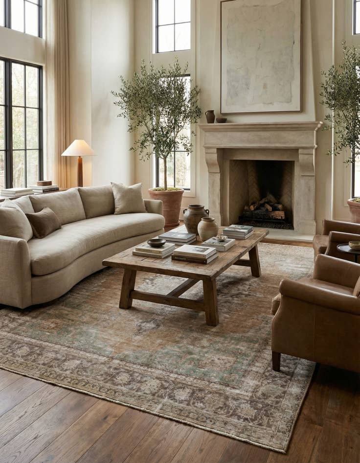 Detail image of 10' x 13'  Hand Knotted Ultra Vintage Persian Wool Rug