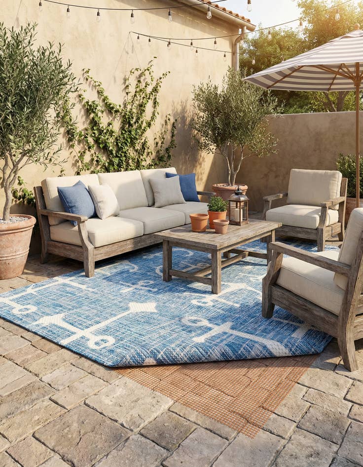 Detail image of 5' x 7' 10 Outdoor Rug Pad