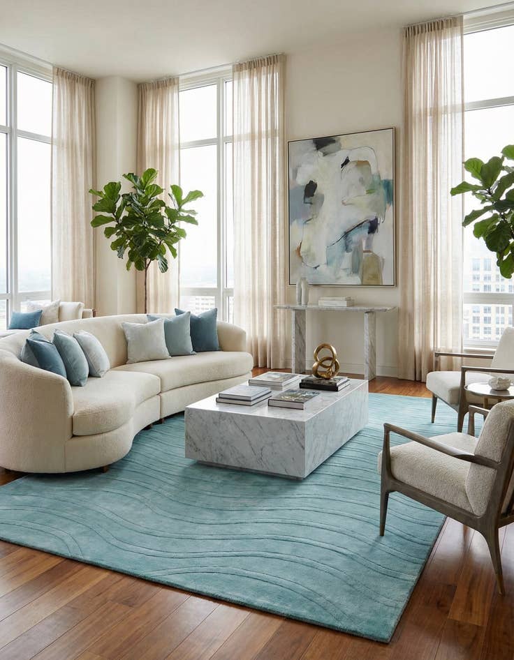 Detail image of 8' 2 x 11' 6  Hand Knotted Darya Wool Rug