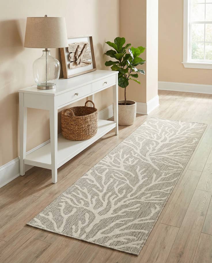 Detail image of 2' x 8' Easy-Clean Coastal Indoor / Outdoor Runner Rug