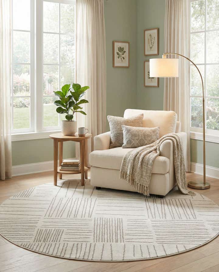 7' 10 x 7' 10 Hanahan Round Rug