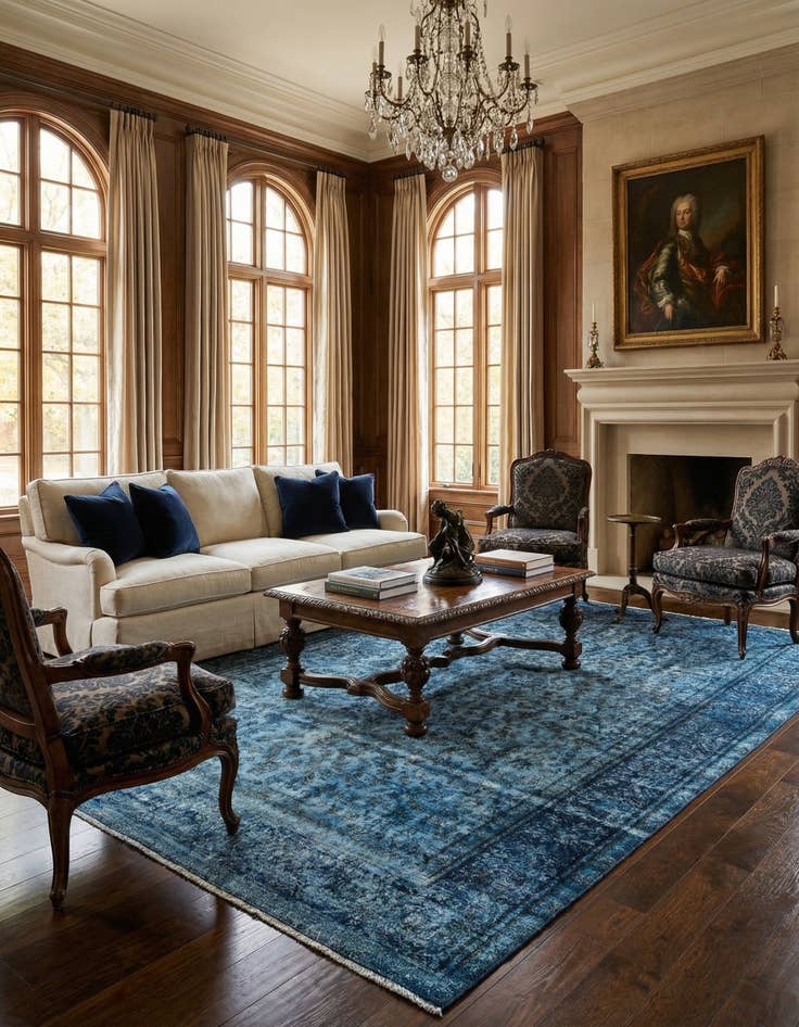 Detail image of 8' 11 x 12' 9 Vintage Royal Wool Rug