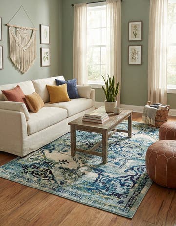 4' x 6' Washable Fleur Rug