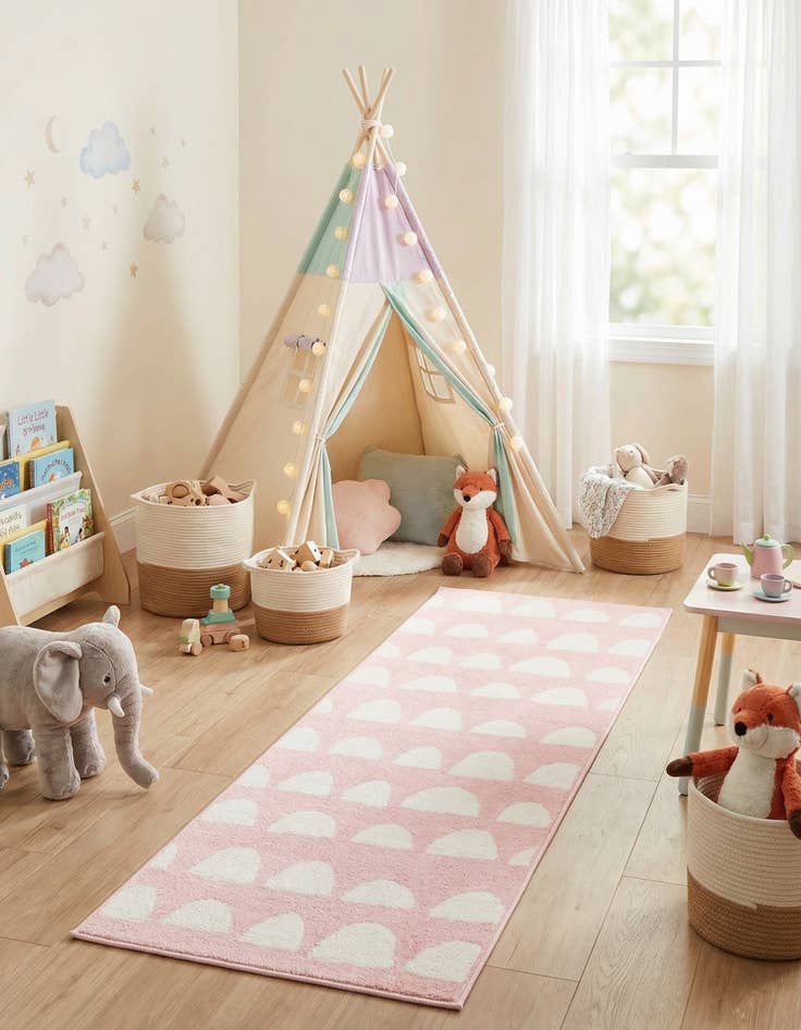 Detail image of  2' x 6' Whimsy Kids Runner Rug