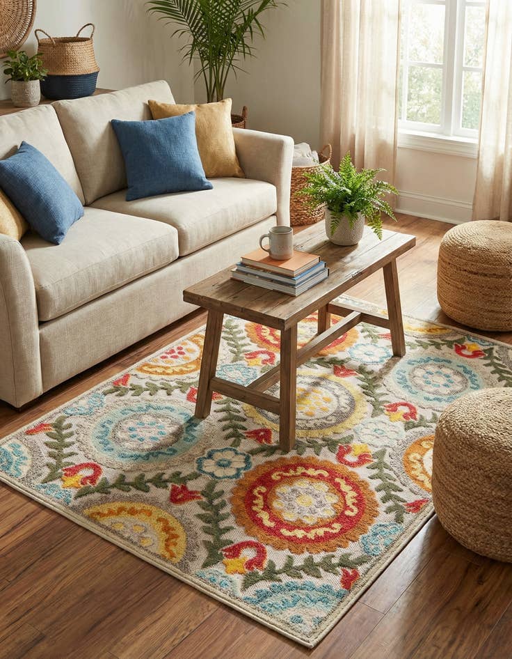 Detail image of 5' x 7'  Washable Casablanca Indoor / Outdoor Rug