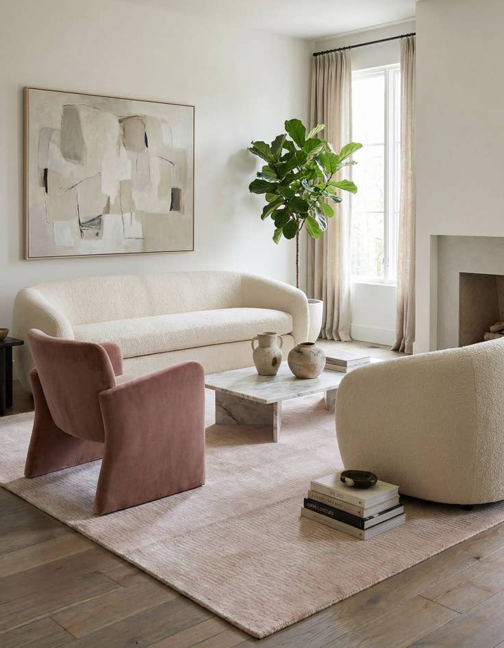 Detail image of  5' 5 x 7' 10  Hand Knotted Darya Wool Rug