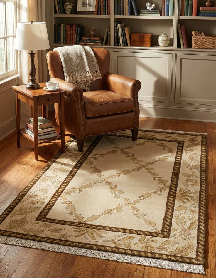 Detail image of  2' 11 x 4' 10  Hand Knotted Darya Wool Rug