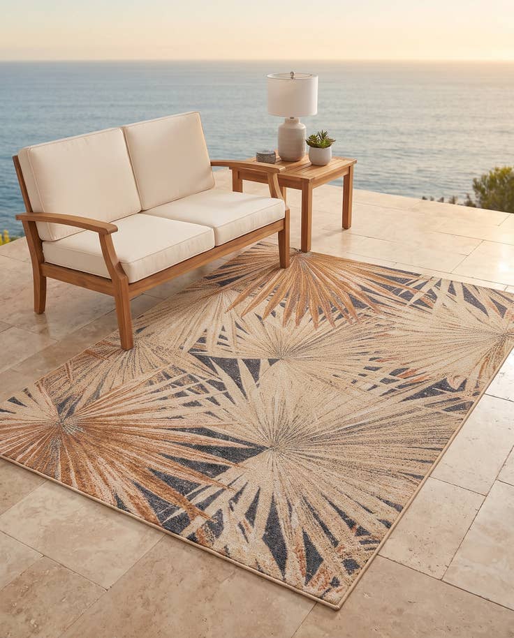 Detail image of 155cm x 215cm Fácil de limpiar Botanical Alfombra Comprar todos los estilos