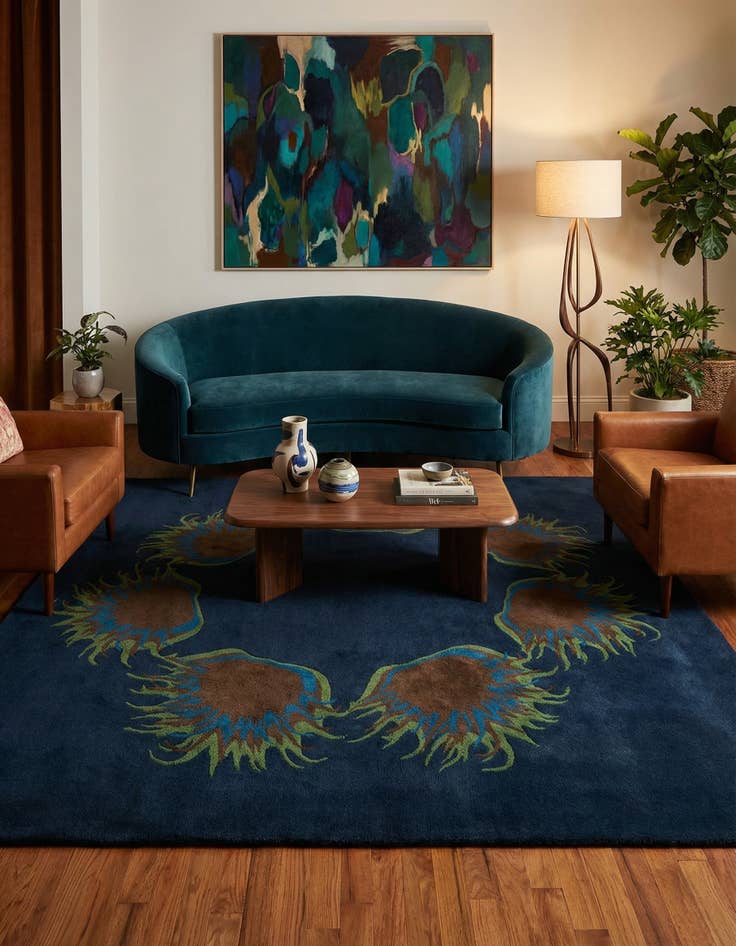 Detail image of 7' 7 x 7' 8 Luna Square Rug