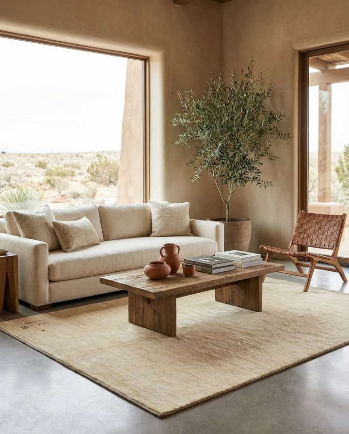 4' 11 x 6' 4 Hand Knotted Gabbeh Shouli Persian Wool Rug