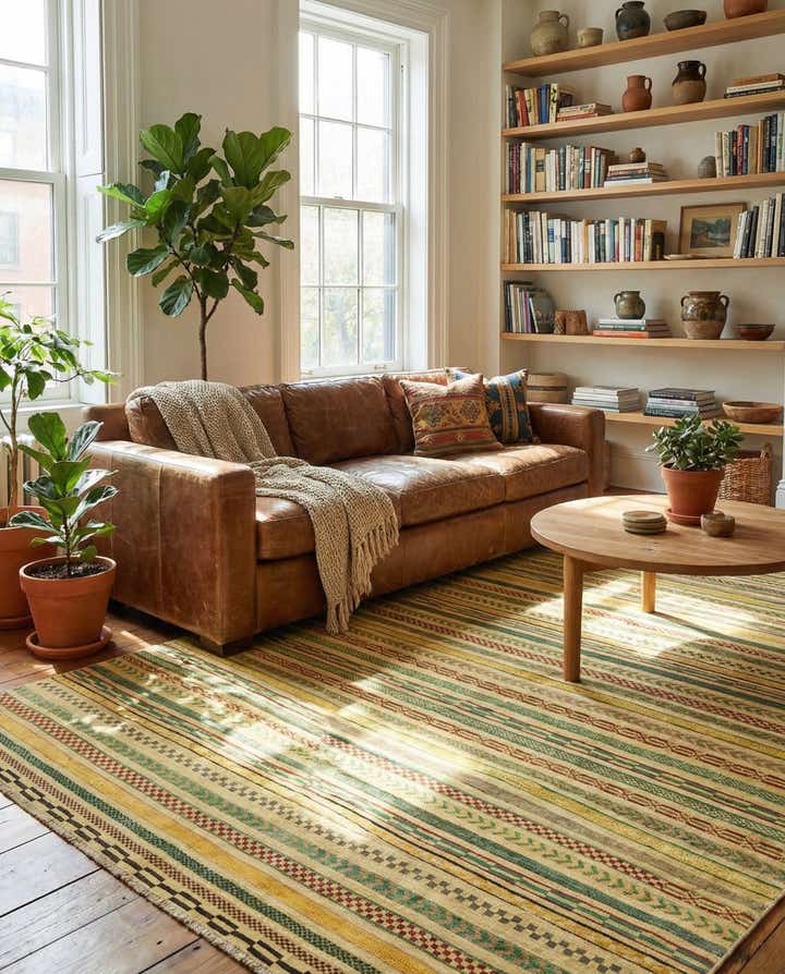 6' 7 x 9' 7 Hand Knotted Modern Ziegler Rug