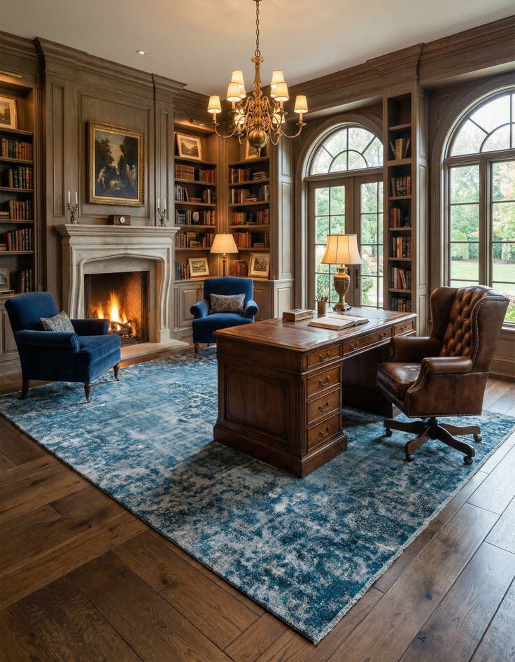 Detail image of 9' 5 x 12' 2 Vintage Royal Wool Rug