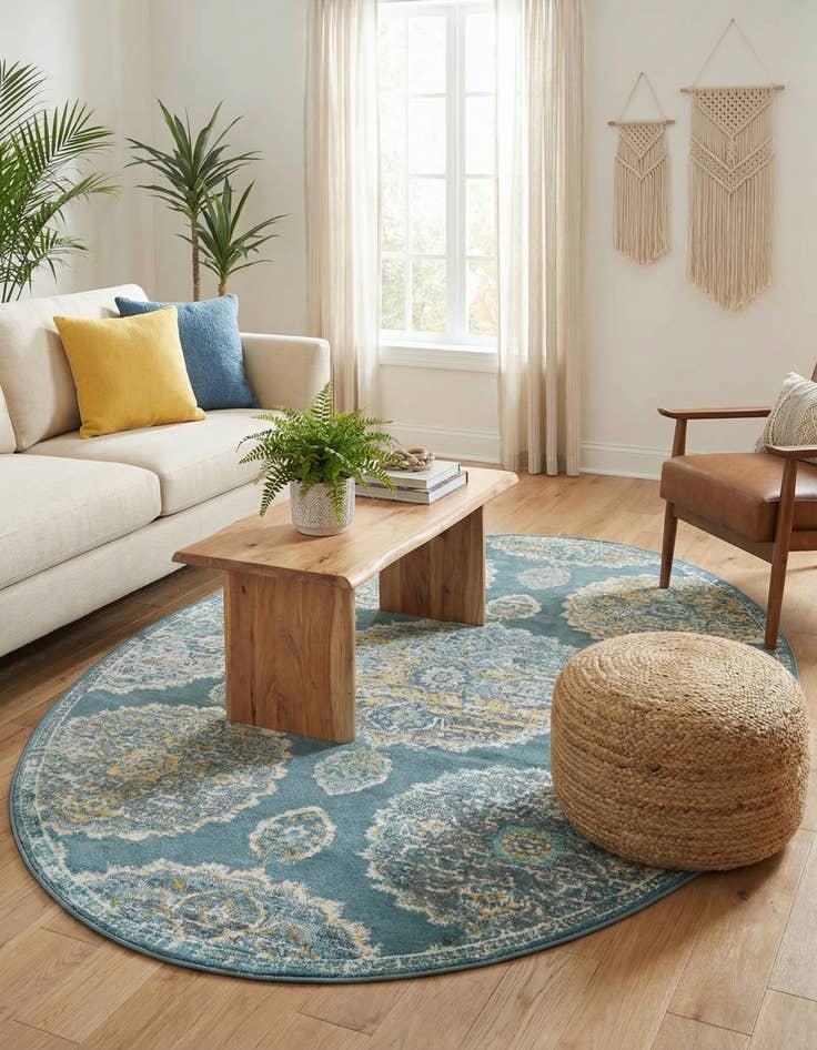 Detail image of  5' 5 x 8' Paragon Oval Rug