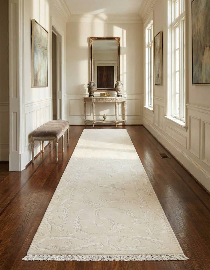 Detail image of 3' 3 x 13' 1  Hand Knotted Darya Wool Runner Rug