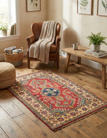 2' 8 x 4' 2 Hand Knotted Kazak Rug