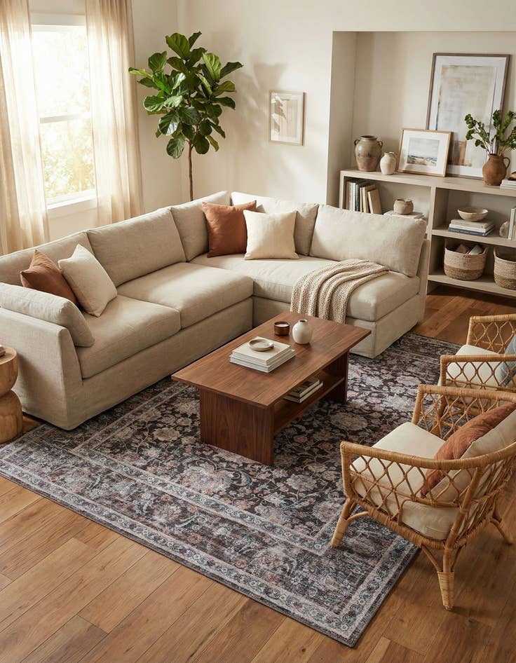 Detail image of 7' 10 x 10' Yara Rug