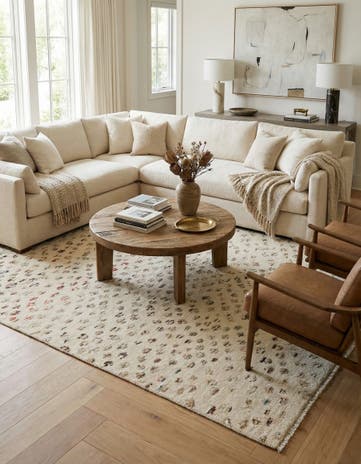 6' 6 x 9' 1 Hand Knotted Darya Wool Rug